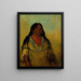 Tchow-Ee-Pt-O-Kaw en kvinde - George Catlin — indrammet kunstværk på væggen