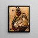 Th-Ke-Nh-Kee Black Coat un chef - George Catlin — indrammet kunstværk på væggen