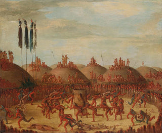 La dernière course, ceremoni Mandan OkeePa - George Catlin — visning af kunstværket