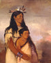 Tnkahthye Thunderer en dreng og Wunpntomee White Weasel en pige - George Catlin — visning af kunstværket