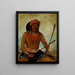 TulLockChshKo boit le jus de la pierre - George Catlin — indrammet kunstværk på væggen