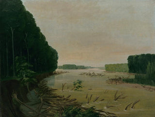 George Catlin - View On The Missouri Alluvial Banks Falling In 600 Miles Above St Louis.webp