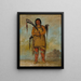 WhChees un Brave - George Catlin — indrammet kunstværk på væggen
