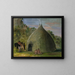 Lodge de Wichita couvert de prairie - George Catlin — indrammet kunstværk på væggen