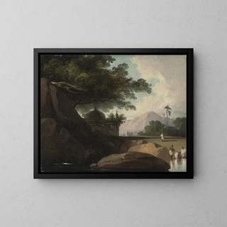 George Chinnery - Indian Landscape with Temple.webp