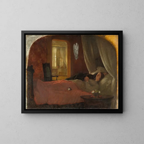 Le Dernier Sommeil - George Cochran Lambdin — indrammet kunstværk på væggen