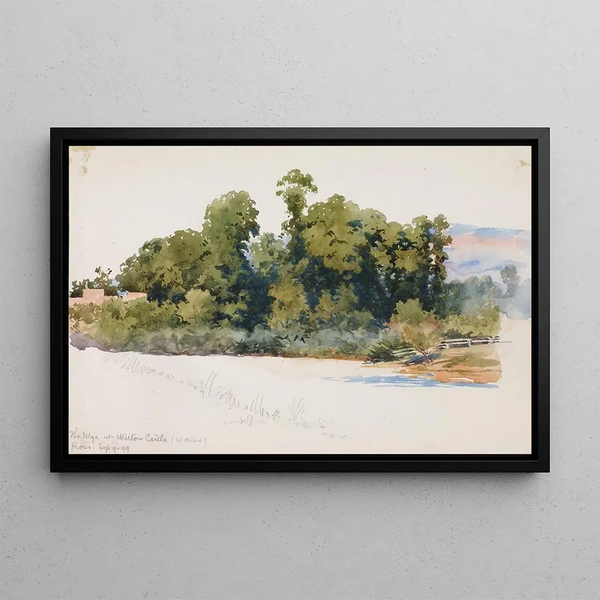 George Elbert Burr - The Wye at Wilton Castle Wales.webp