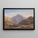 Snowdon fra Llyn Nantlle, Nord-Wales - George Fennell Robson — indrammet kunstværk på væggen