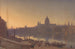 Saint Paul fra Southwark ved solnedgang - George Fennell Robson — visning af kunstværket