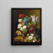 Vase de fleurs - George Frederik Ziesel — indrammet kunstværk på væggen