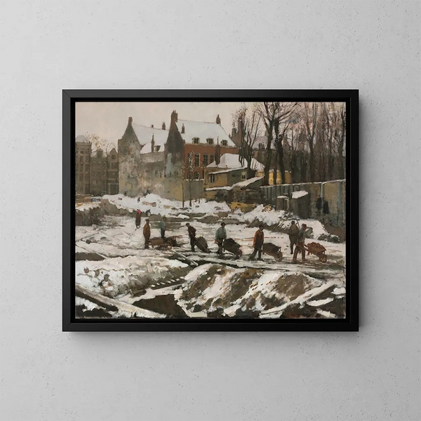 Chantier à Amsterdam - George Hendrik Breitner — indrammet kunstværk på væggen