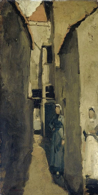George Hendrik Breitner - Neighborhood Street in The Hague or Scheveningen.webp