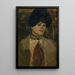 Portrait af en sangerinde - George Hendrik Breitner — indrammet kunstværk på væggen