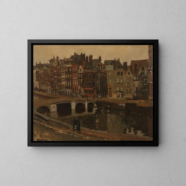 Le Rokin Amsterdam - George Hendrik Breitner — indrammet kunstværk på væggen