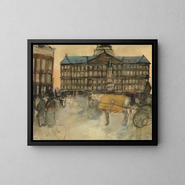 Amsterdam Rådhus - George Hendrik Breitner — indrammet kunstværk på væggen