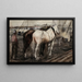 Chevaux de travail au Houthaven, Amsterdam - George Hendrik Breitner — indrammet kunstværk på væggen