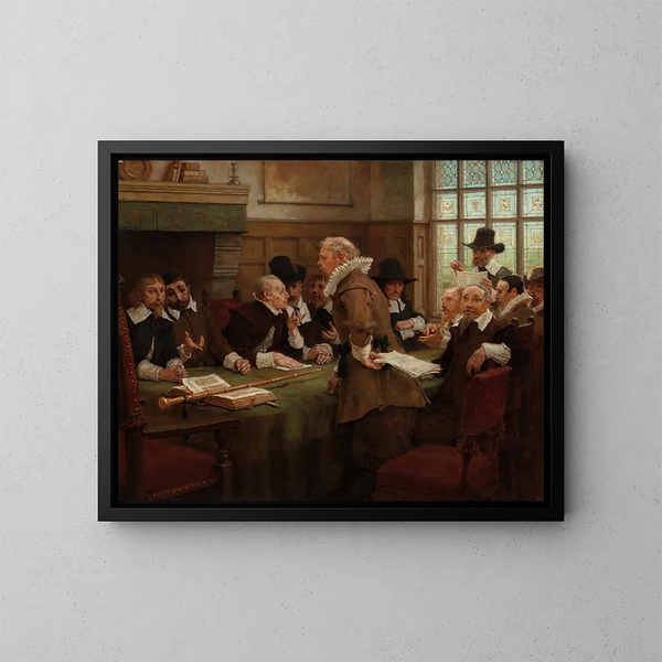 Les Covenants - George Henry Boughton — indrammet kunstværk på væggen
