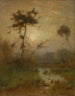 En morgen i sølv - George Inness — visning af kunstværket
