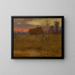 Lueur du soir sur la prairie - George Inness — indrammet kunstværk på væggen