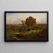 Efterår nær Marshfield - George Inness — indrammet kunstværk på væggen