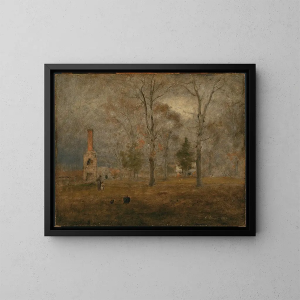 Jour gris à Goochland - George Inness — indrammet kunstværk på væggen