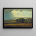 Scène de récolte dans la vallée du Delaware - George Inness — indrammet kunstværk på væggen