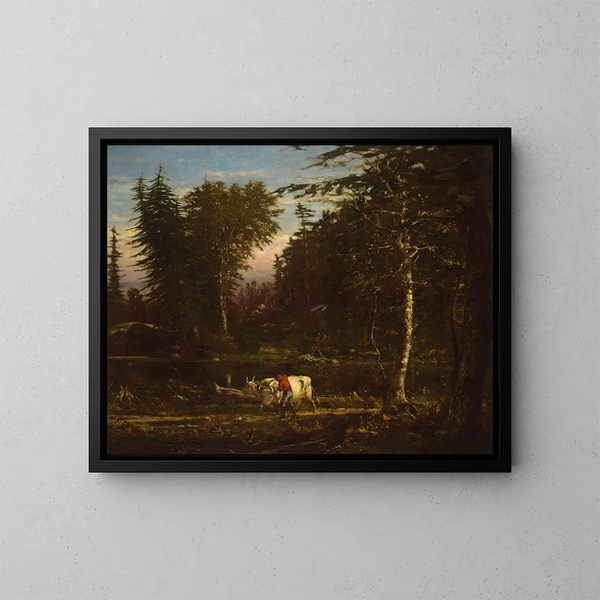 i Adirondacks - George Inness — indrammet kunstværk på væggen