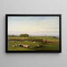 i den romerske landsby - George Inness — indrammet kunstværk på væggen