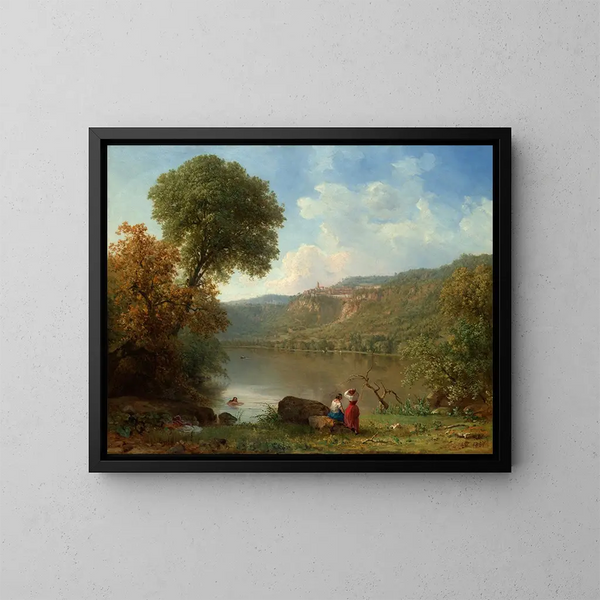 Lac Nemi - George Inness — indrammet kunstværk på væggen