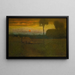 Landskab Aftenslandskab - George Inness — indrammet kunstværk på væggen