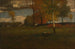 Nær landsbyen i oktober - George Inness — visning af kunstværket