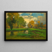 Oktober - George Inness — indrammet kunstværk på væggen