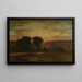Fred og overflod - George Inness — indrammet kunstværk på væggen