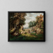 Le rocher de Dell près du village - George Inness — indrammet kunstværk på væggen