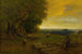 Berger og flok ved solnedgang - George Inness — visning af kunstværket