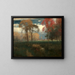 Solskinsdag om efteråret - George Inness — indrammet kunstværk på væggen