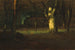 Solnedgang i skoven - George Inness — visning af kunstværket