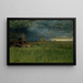 La Ferme solitaire Nantucket - George Inness — indrammet kunstværk på væggen
