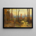 maleriet Den vandløb ved møllen, Montclair, New Jersey - George Inness — indrammet kunstværk på væggen