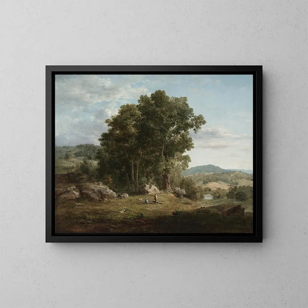 Le Bûcheron - George Inness — indrammet kunstværk på væggen