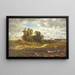 Højlandspasning - George Inness — indrammet kunstværk på væggen