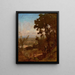 Vallée nær Perugia - George Inness — indrammet kunstværk på væggen