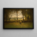 Ramasseurs de bois en eftermiddag i efteråret - George Inness — indrammet kunstværk på væggen