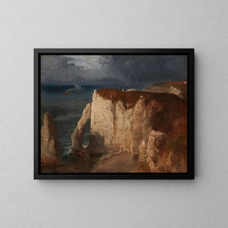 Étretat - George Inness — indrammet kunstværk på væggen