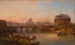 solnedgang over Tiber-floden, Rom - George Loring Brown — visning af kunstværket