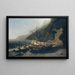 Vue sur la baie d'Amalfi, golfe de Salerne - George Loring Brown — indrammet kunstværk på væggen