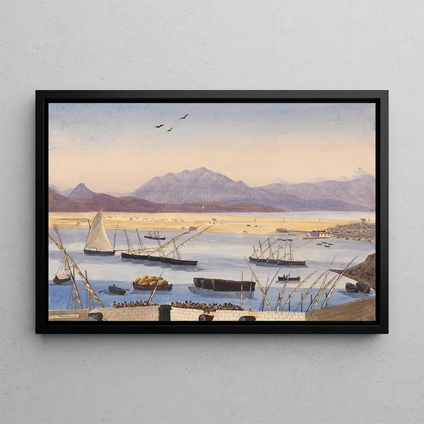 George Lothian Hall - Part of the Bay of Gibraltar the Spanish Lines.webp