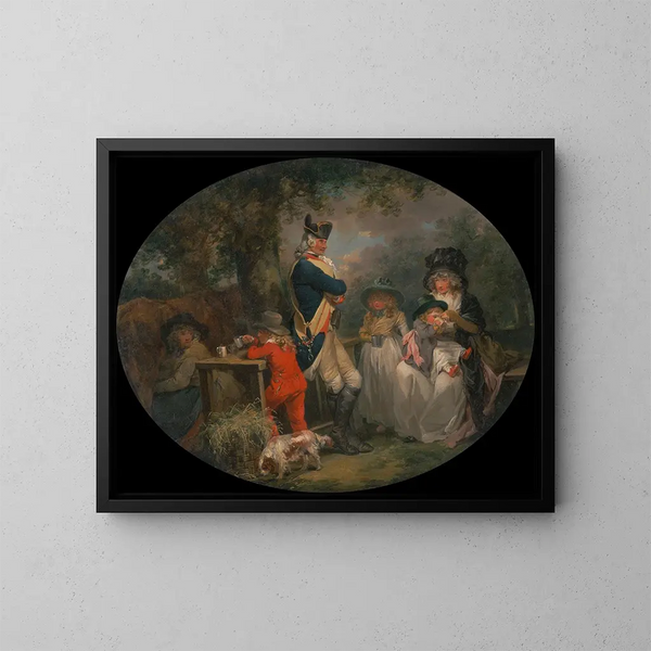 Parc de St James - George Morland — indrammet kunstværk på væggen