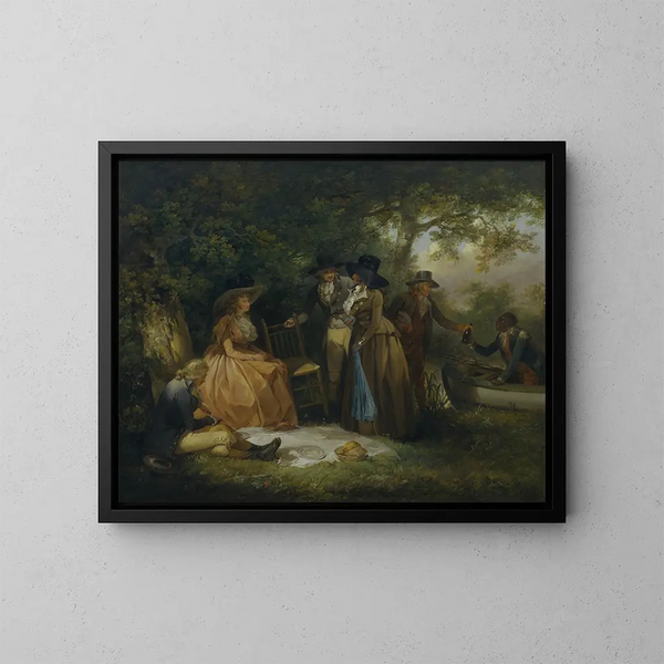 Le repas des pêcheurs - George Morland — indrammet kunstværk på væggen
