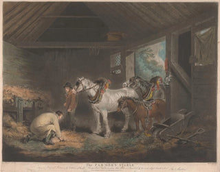 L'Étable des fermiers - George Morland — visning af kunstværket